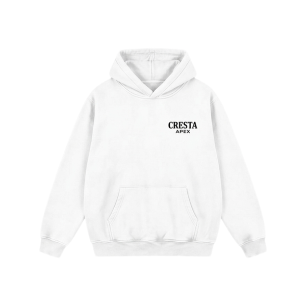 Oversize Fleeced Hoodie (White)